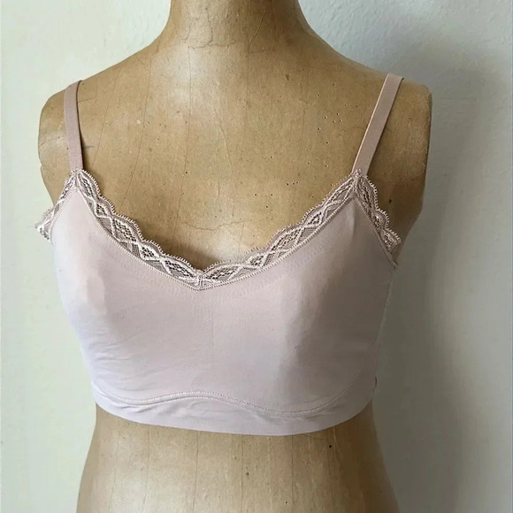 True & Co tan sz S bra bralette no pads good pre owned condition - Picture 1 of 5